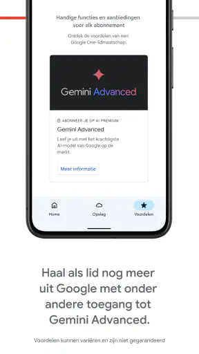 Google One screenshot