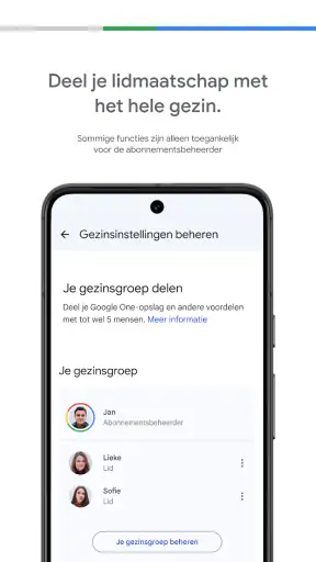 Google One screenshot