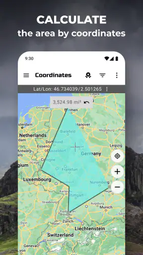 GPS coördinaten Kaart screenshot