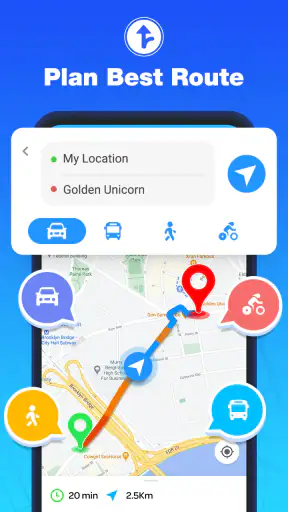 GPS-kaarten navigatie screenshot