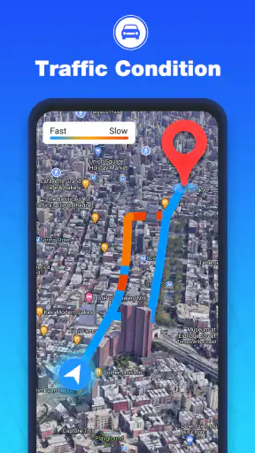 GPS-kaarten navigatie screenshot