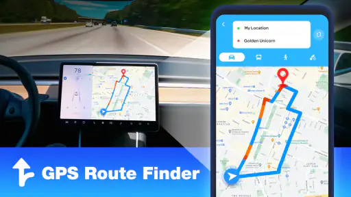 GPS-kaarten navigatie screenshot