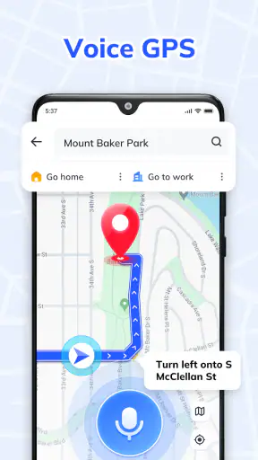 GPS-navigatie: spraak-GPS screenshot