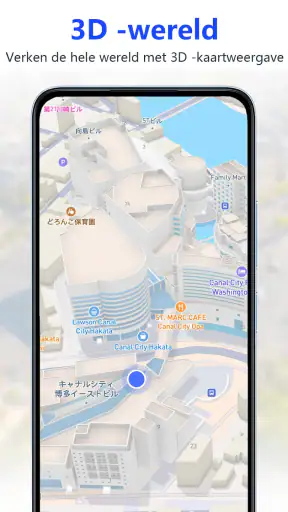 GPS satelliet live aardkaart screenshot