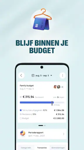 Grassfeld - Huishoudboekje app screenshot