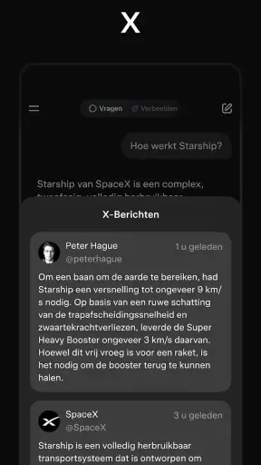 Grok: AI-assistent screenshot
