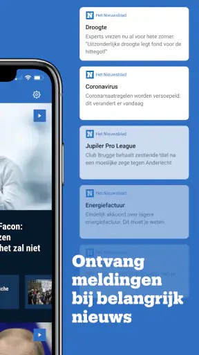 Het Nieuwsblad nieuws screenshot