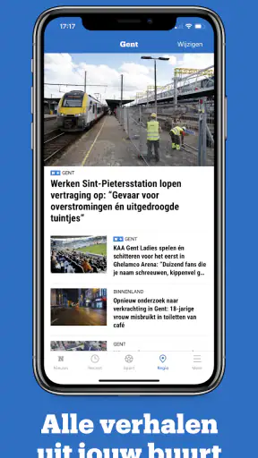Het Nieuwsblad nieuws screenshot