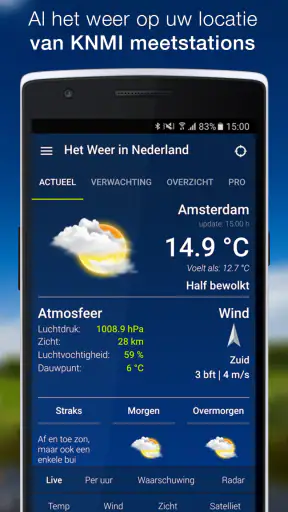 Het weer in Nederland screenshot