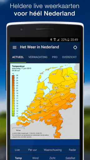 Het weer in Nederland screenshot