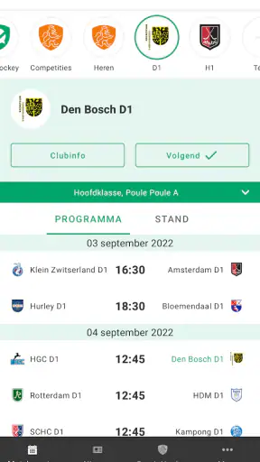 hockey.nl screenshot