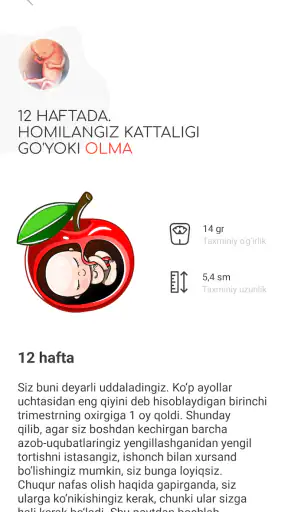 Homiladorlik davri screenshot