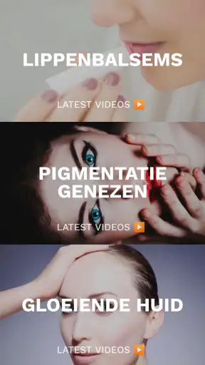 Huidver en gezichtsverzorgings screenshot
