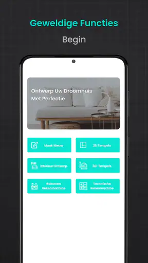 Huis ontwerpen Vloerplan 2D screenshot