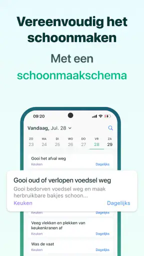 Huishouden & Opruim app screenshot