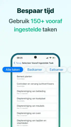 Huishouden & Opruim app screenshot