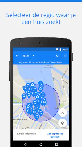 Huizen te koop en te huur screenshot