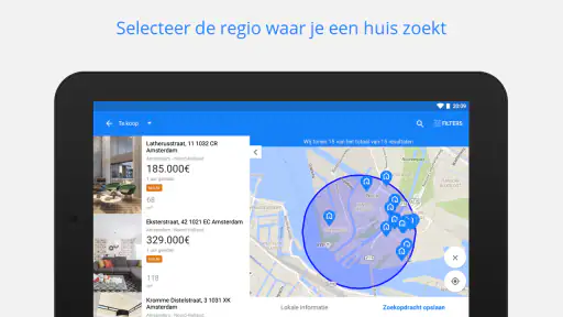 Huizen te koop en te huur screenshot