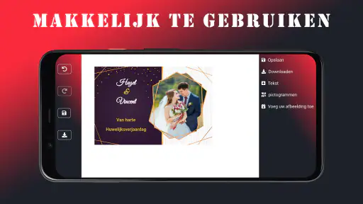 Huwelijksuitnodiging screenshot
