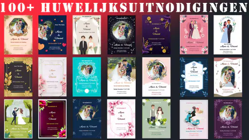 Huwelijksuitnodiging screenshot