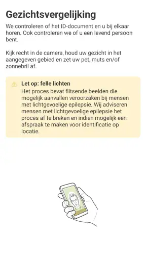 Identificatie app AMP Groep screenshot