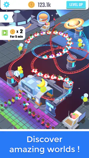 Idle Roller Coaster screenshot