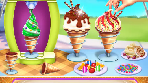 Ijsje Kegel koekj Bakken Maker screenshot
