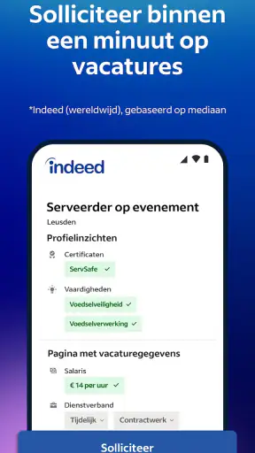 Indeed Vacatures Zoeken screenshot