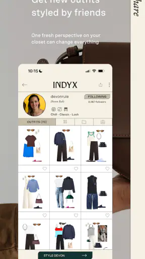 Indyx: Wardrobe & Outfit App screenshot