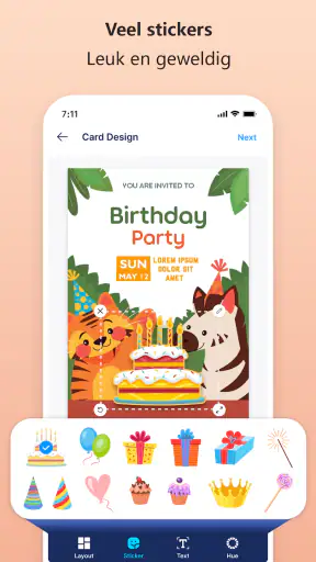 Invitation Maker: Kaartontwerp screenshot