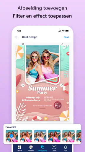Invitation Maker: Kaartontwerp screenshot