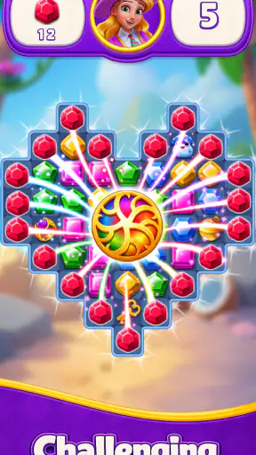 Jewels Match 3 Puzzle: Offline screenshot