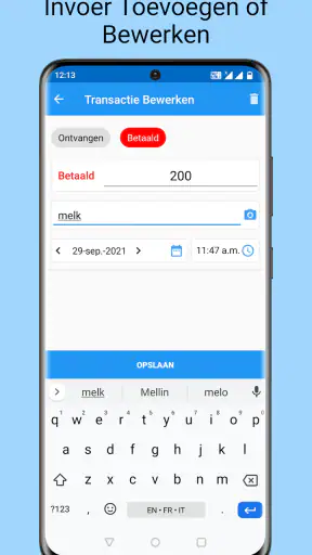 Kasboek - dagelijkse kosten screenshot