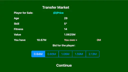 Kevin Toms Football * Manager screenshot