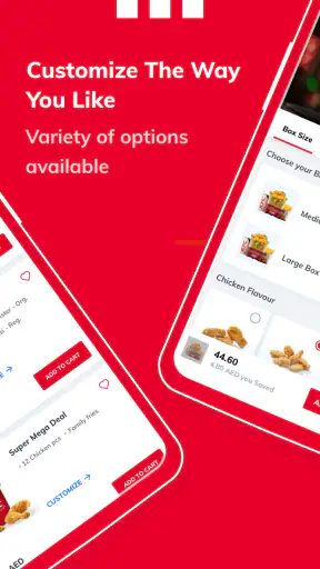 KFC Saudi Arabia screenshot
