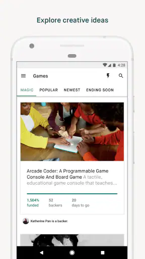 Kickstarter screenshot