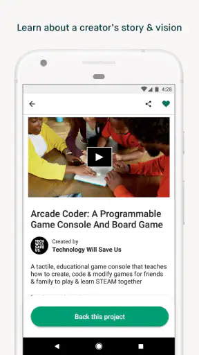 Kickstarter screenshot