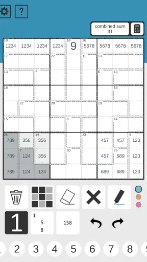 Killer Sudoku screenshot
