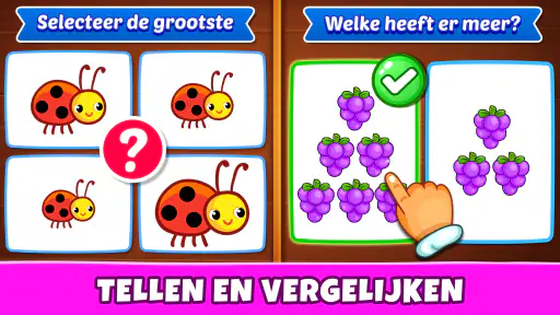 Kinderspellen: kleuren, puzzel screenshot