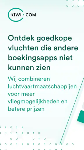 Kiwi.com - Boek Vliegtickets screenshot