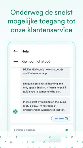 Kiwi.com - Boek Vliegtickets screenshot