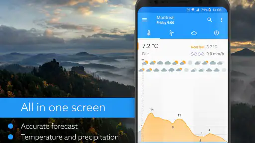 Klara weather screenshot