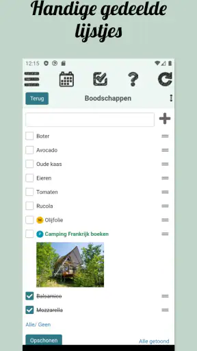 Klender, gedeelde gezinsagenda screenshot