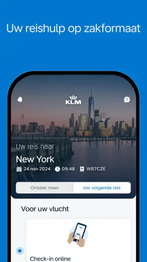 KLM - Boek een vlucht screenshot