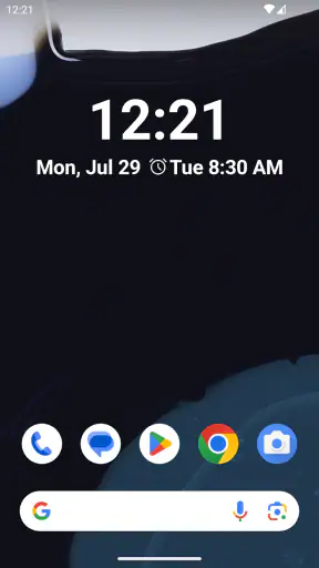 Klokwidget screenshot
