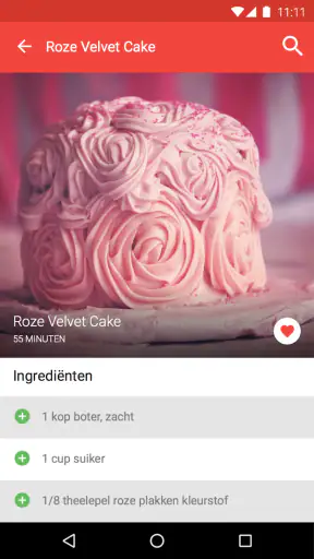 Kookboek recepten screenshot