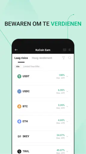 KuCoin: koop Bitcoin en crypto screenshot