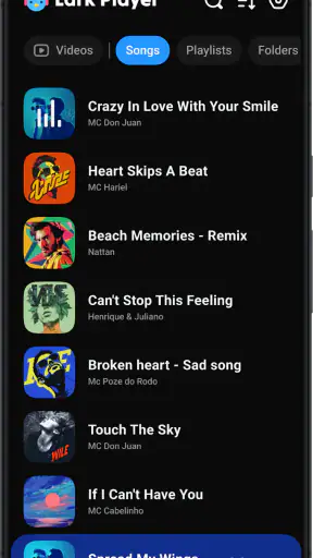 Lark Player: Muziekspeler MP3 screenshot