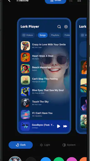 Lark Player: Muziekspeler MP3 screenshot