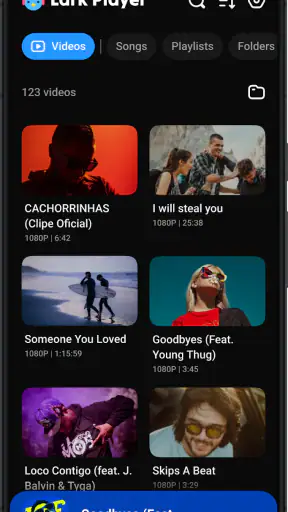Lark Player: Muziekspeler MP3 screenshot